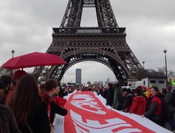 Action under the Eiffel Tower