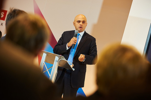 Sajid Javid and audience