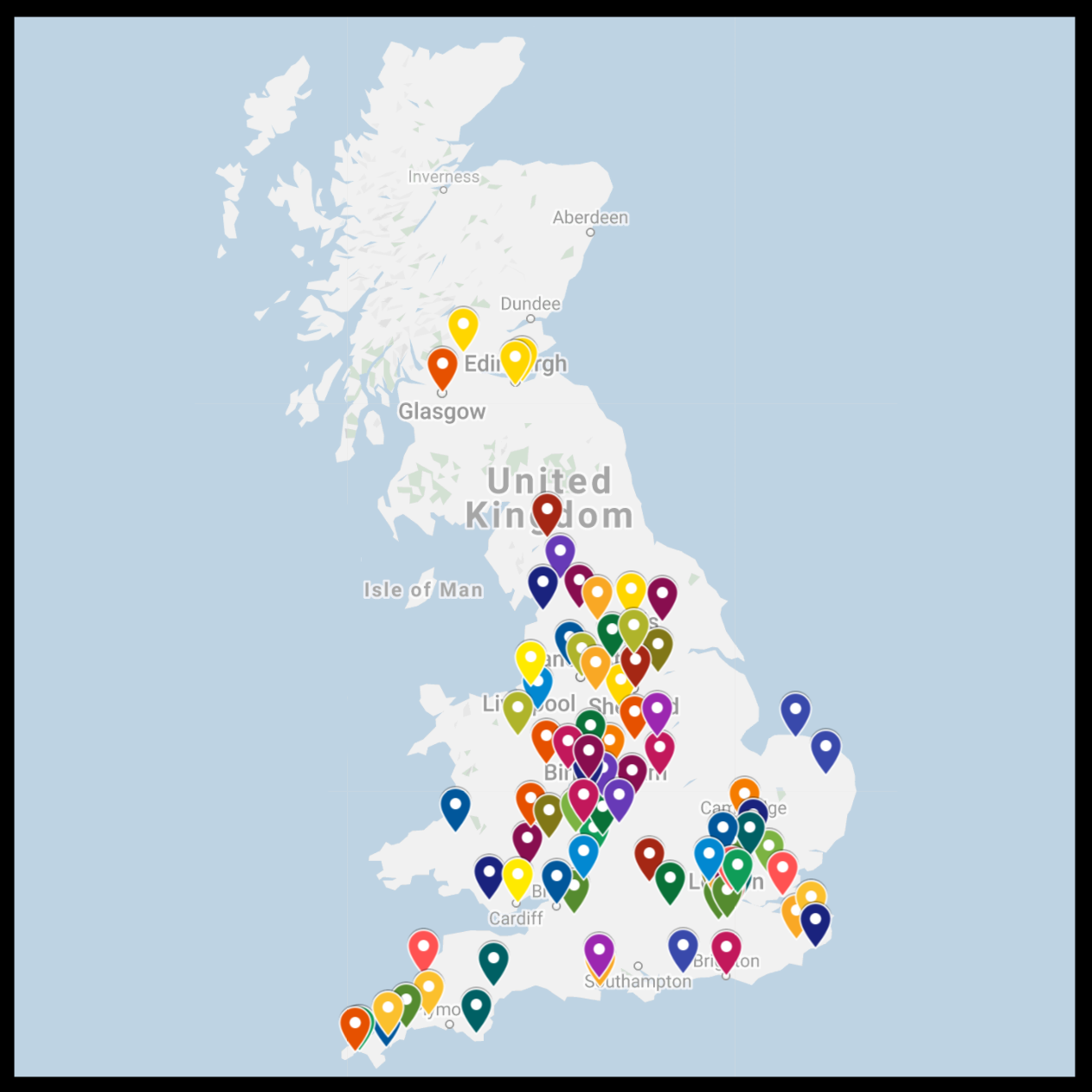 Image of map of sanctuary meetings