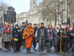 Stepping forward for peace: a public display of unity and peace