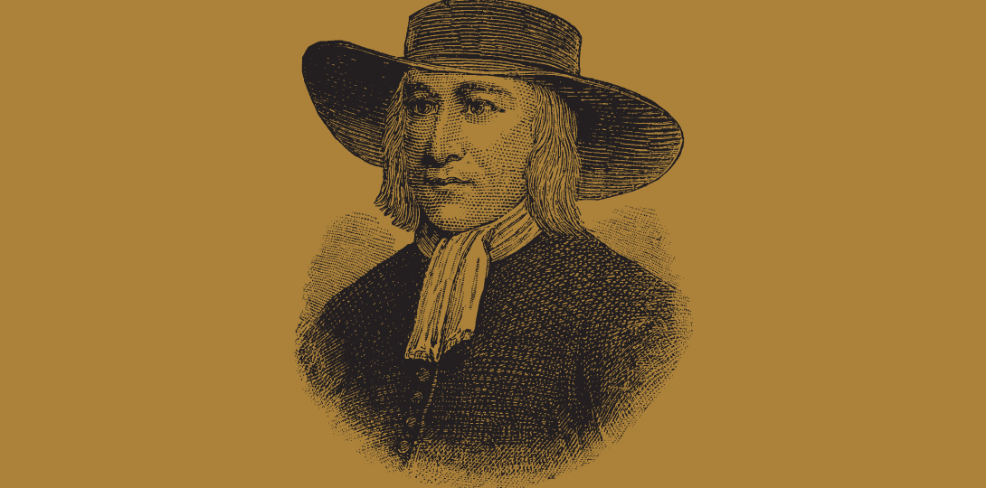 A drawing of George Fox