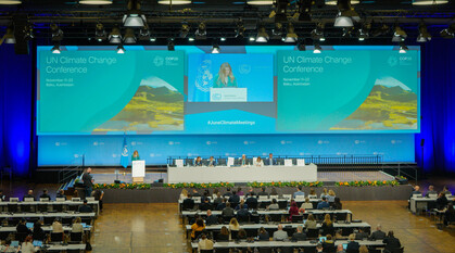 A June briefing on the upcoming COP29 presidency on logistics