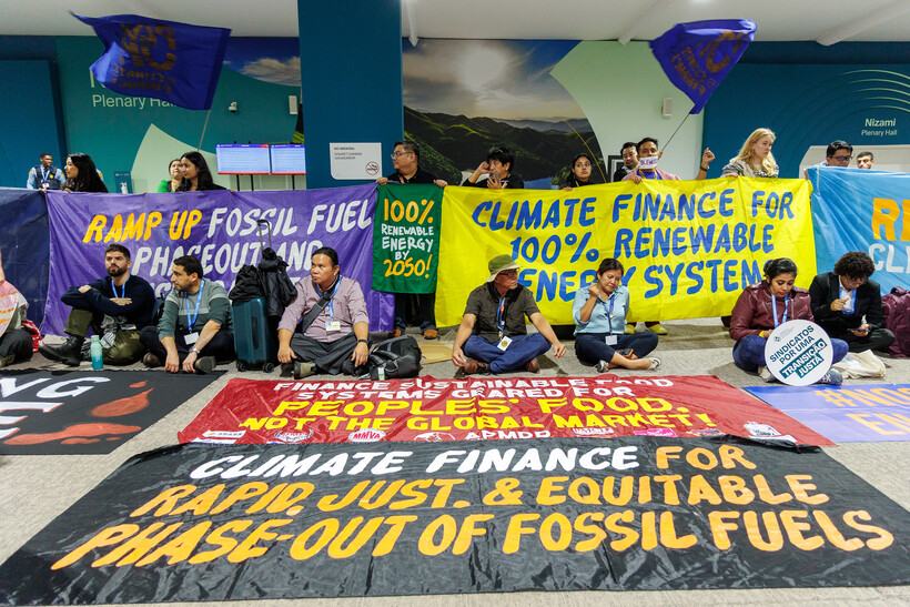 Civil society actors in Baku were just the tip of the iceberg of a global movement for climate justice. Photo: <a href="https://www.flickr.com/photos/unfccc/54143657933/in/album-72177720321959462">UN Climate Change - Habib Samadov</a> (<a href="https://creativecommons.org/licenses/by-nc-sa/2.0/">CC BY-NC-SA 2.0</a>).